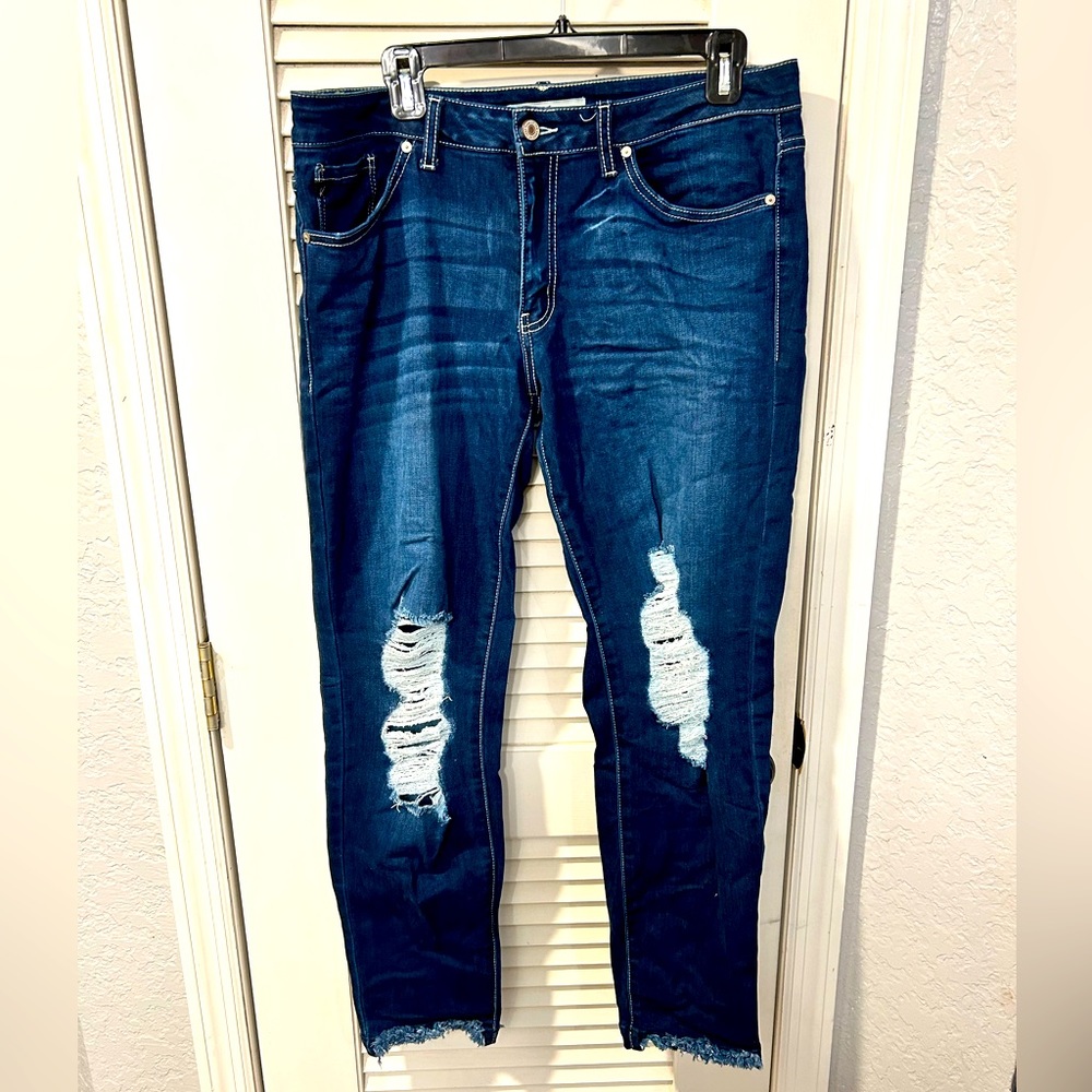Kancun dark denim skinny jeans